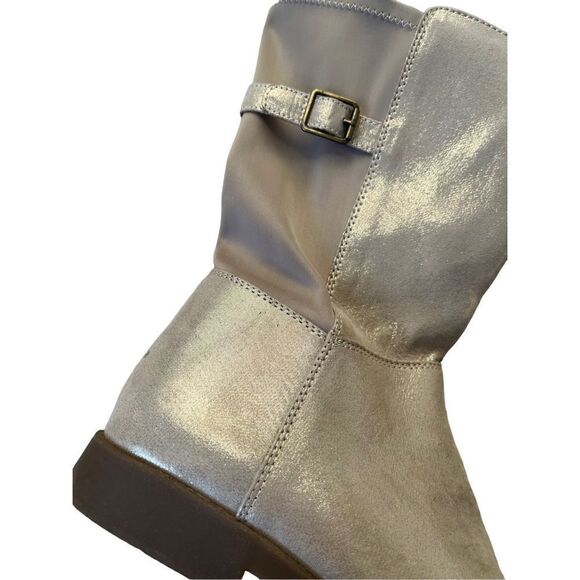 Stride Rite Willow Big Girl Lightweight Riding Boot Gold size 4W - Picture 6 of 10